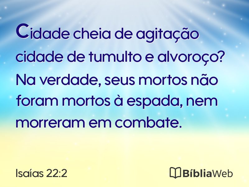 Isaías 22:2 em imagem para compartilhar