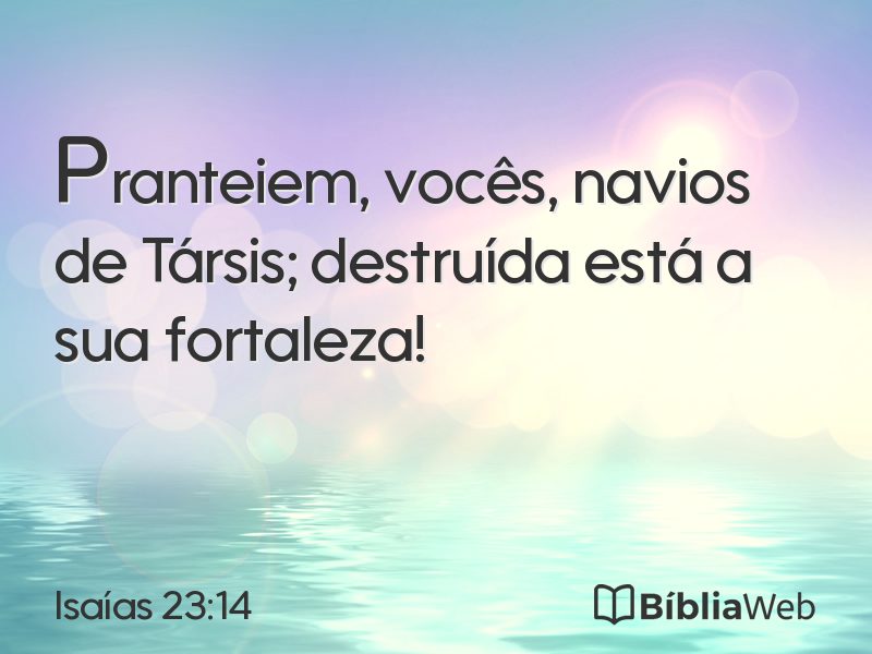 Isaías 23:14 em imagem para compartilhar