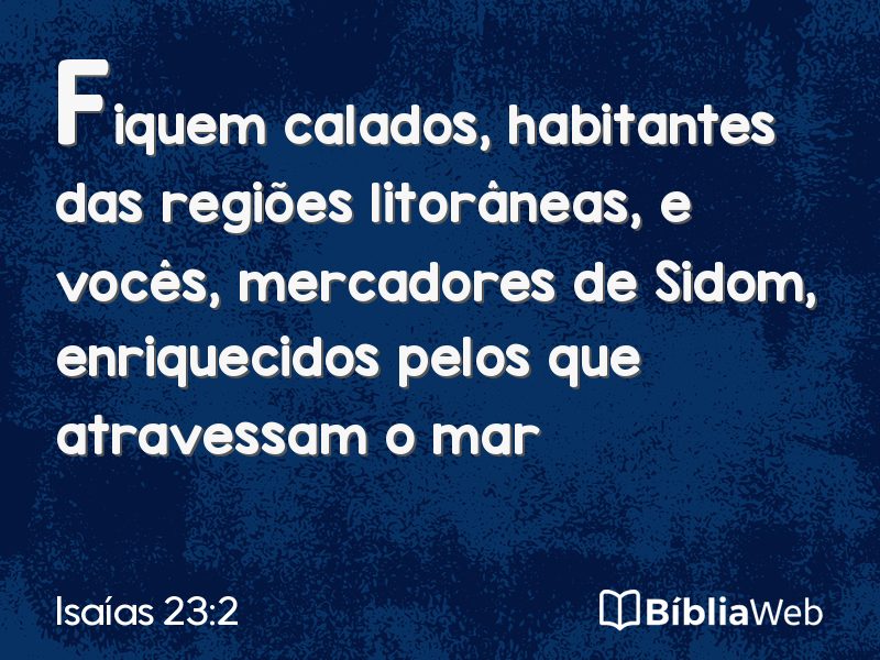 Isaías 23:2 em imagem para compartilhar