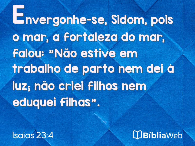 Isaías 23:4 em imagem para compartilhar