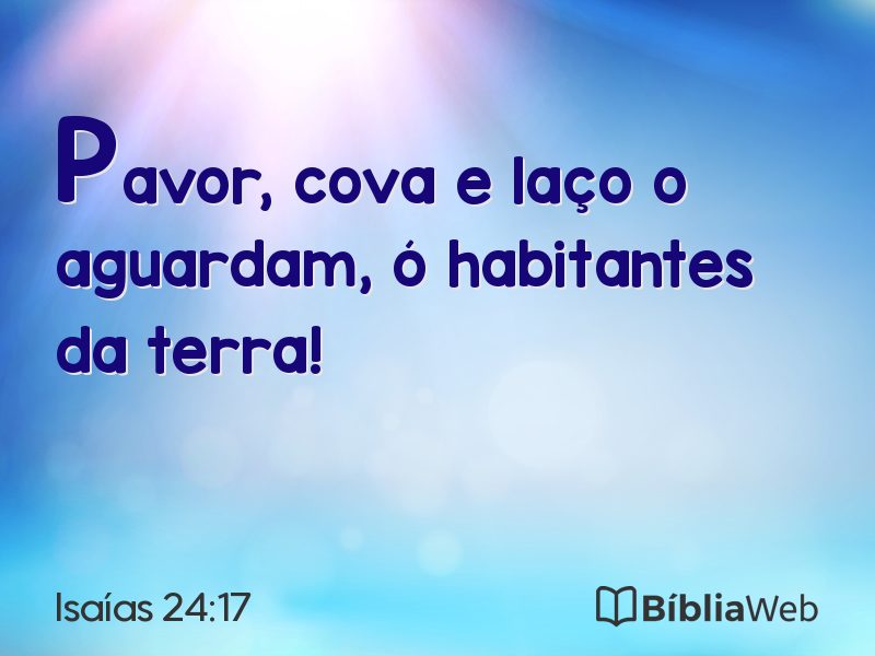 Isaías 24:17 em imagem para compartilhar