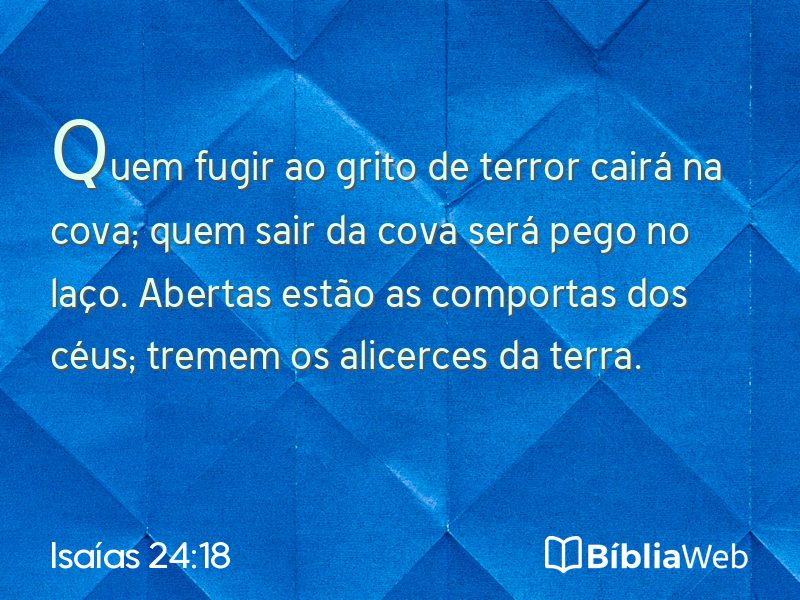Isaías 24:18 em imagem para compartilhar