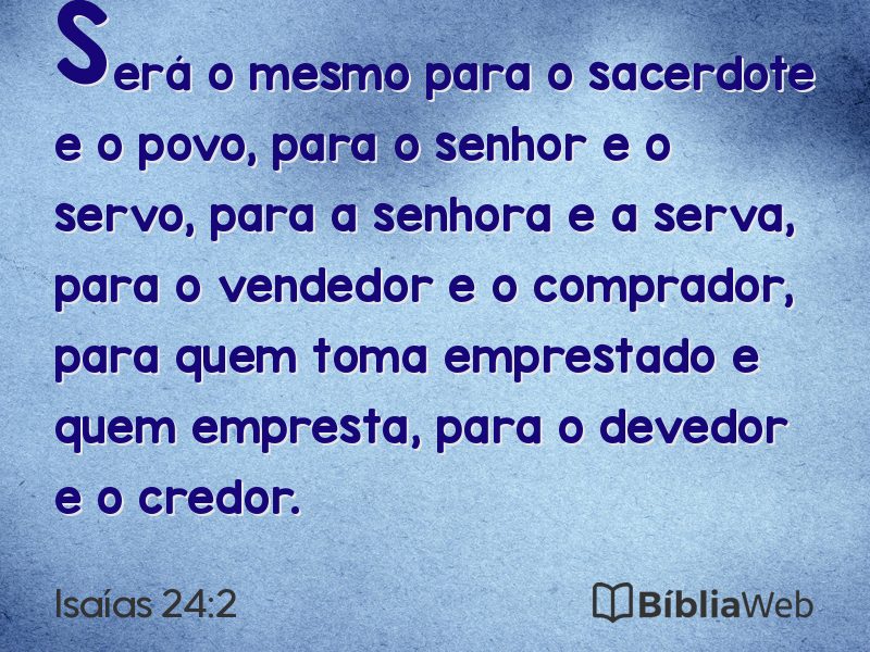 Isaías 24:2 em imagem para compartilhar