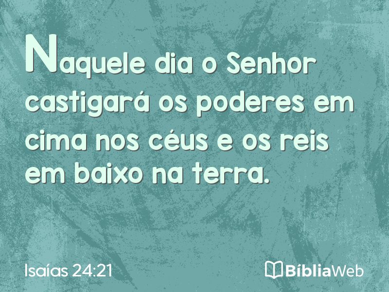 Isaías 24:21 em imagem para compartilhar