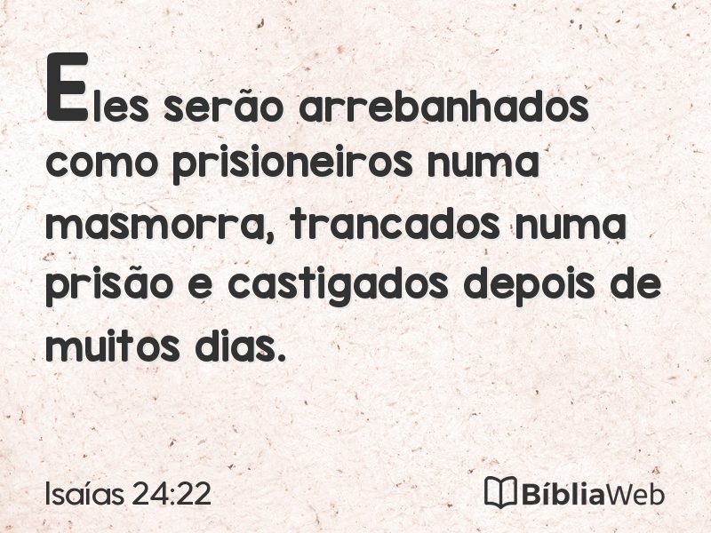 Isaías 24:22 em imagem para compartilhar