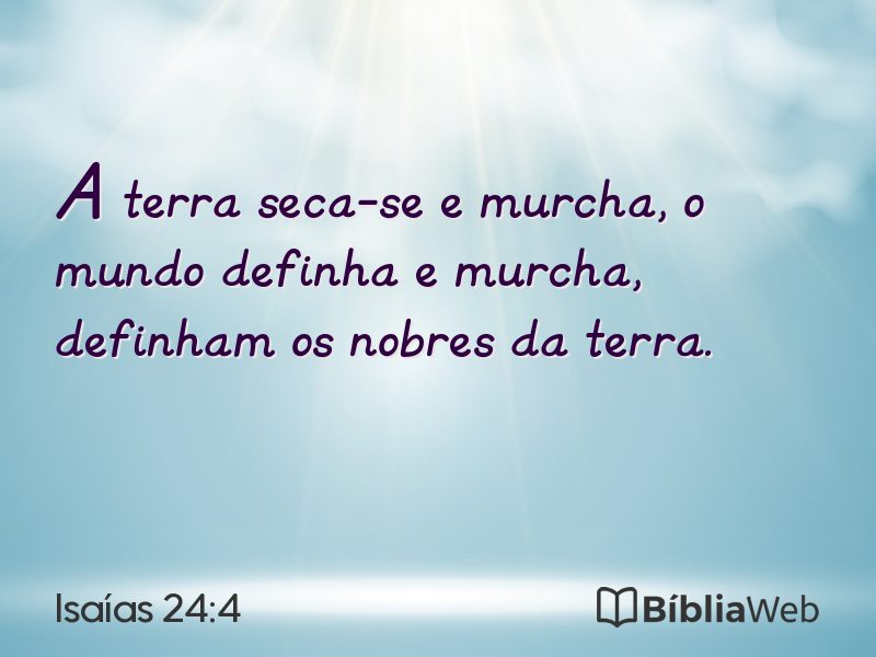 Isaías 24:4 em imagem para compartilhar