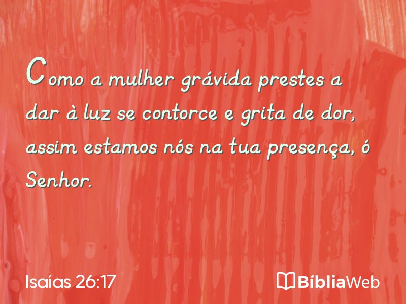 Isaías 26:17 em imagem para compartilhar