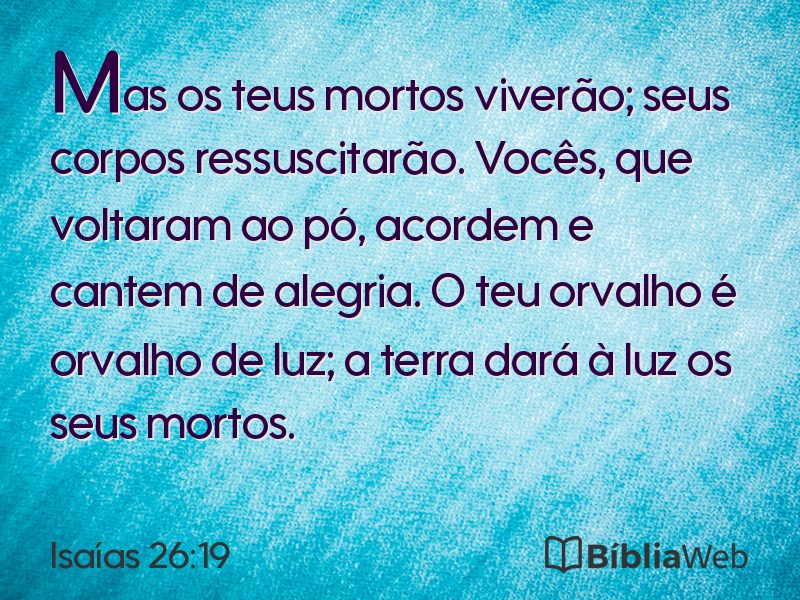 Isaías 26:19 em imagem para compartilhar
