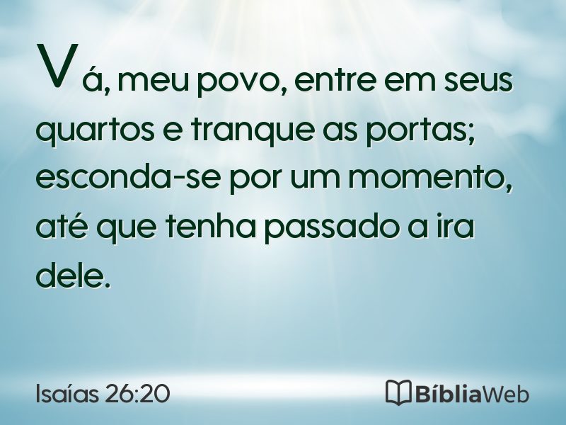 Isaías 26:20 em imagem para compartilhar