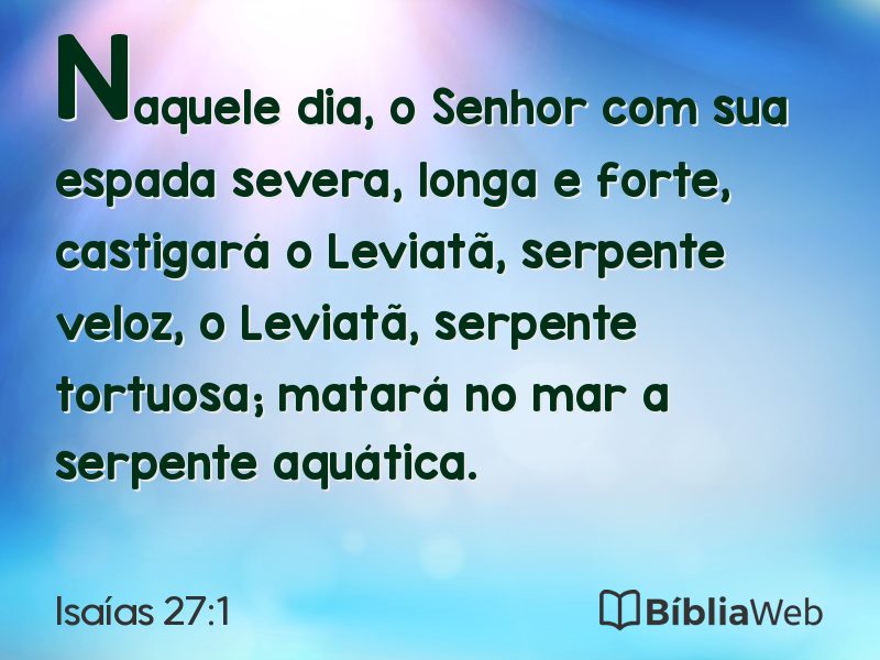 Isaías 27:1 em imagem para compartilhar