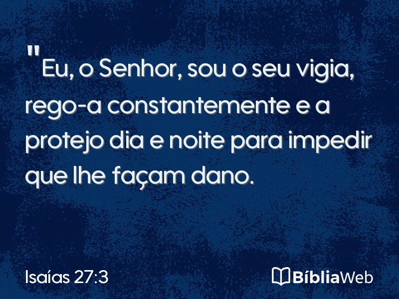Isaías 27:3 em imagem para compartilhar