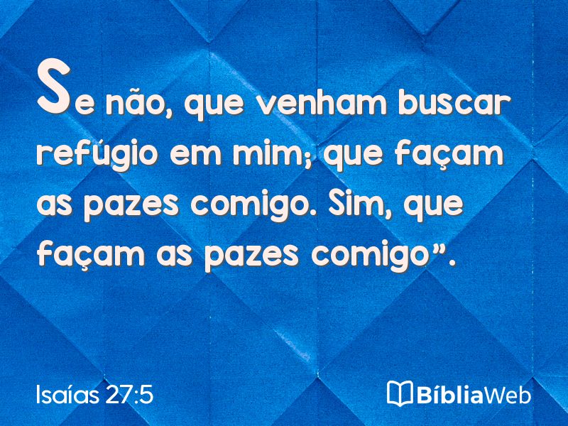 Isaías 27:5 em imagem para compartilhar