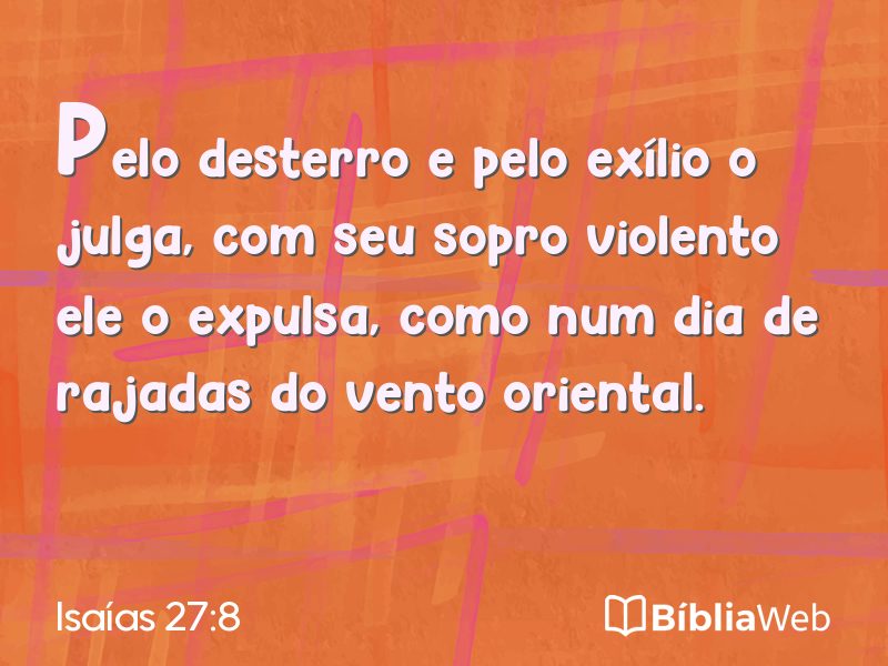 Isaías 27:8 em imagem para compartilhar