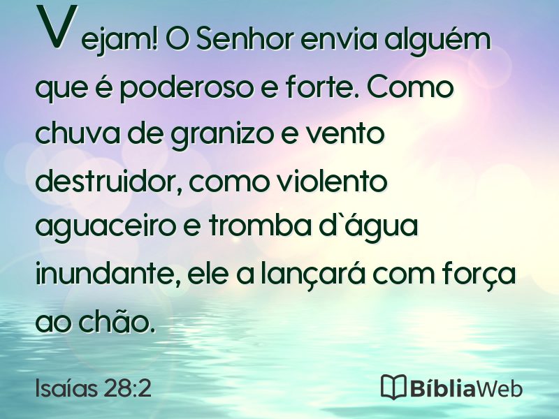 Isaías 28:2 em imagem para compartilhar