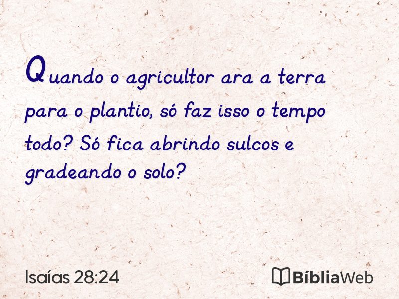 Isaías 28:24 em imagem para compartilhar