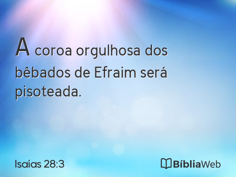 Isaías 28:3 em imagem para compartilhar