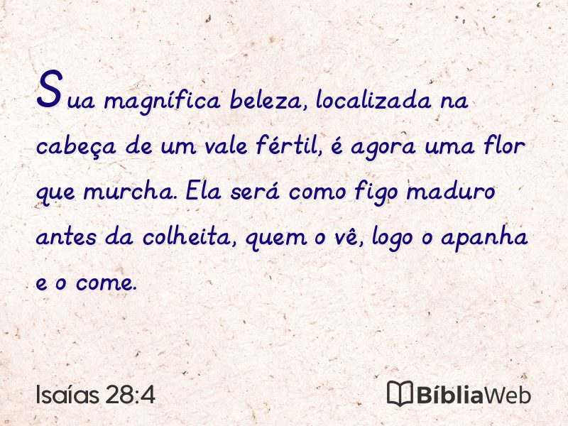 Isaías 28:4 em imagem para compartilhar