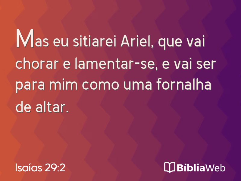 Isaías 29:2 em imagem para compartilhar