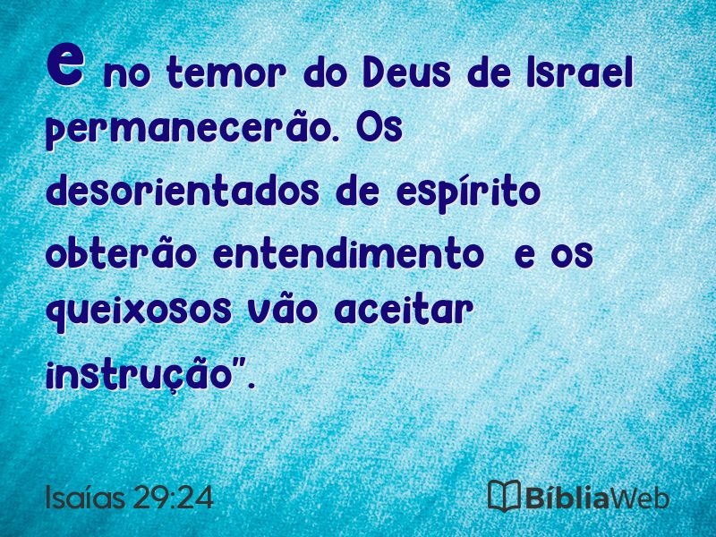 Isaías 29:24 em imagem para compartilhar