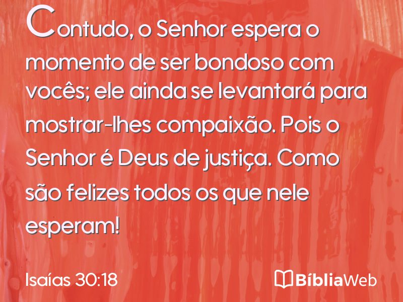 Isaías 30:18 em imagem para compartilhar