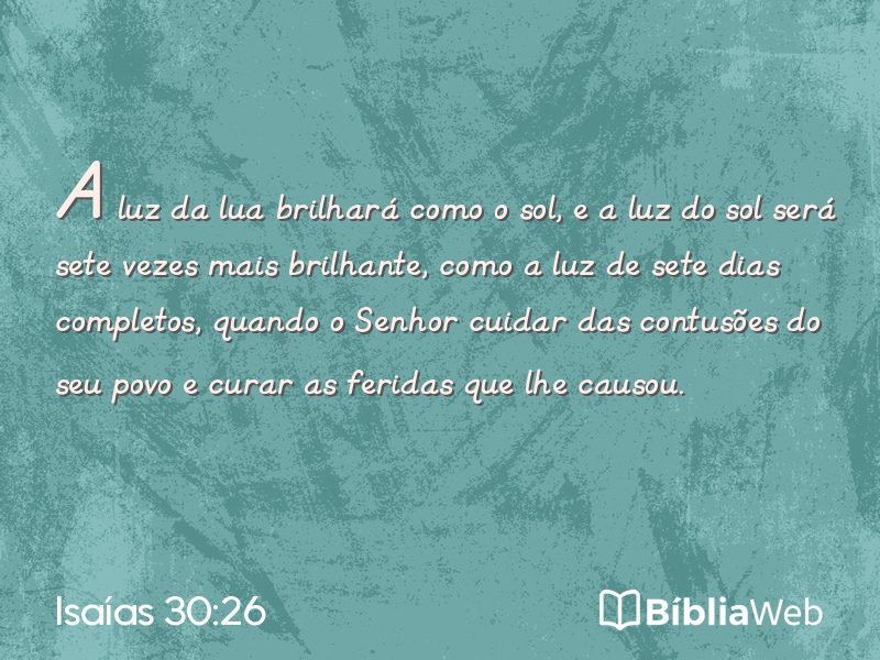 Isaías 30:26 em imagem para compartilhar