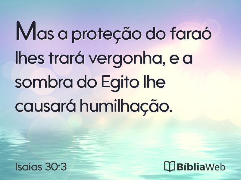 Isaías 30:3 em imagem para compartilhar