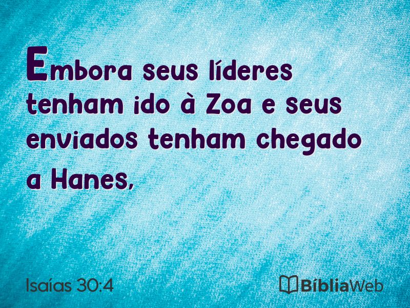 Isaías 30:4 em imagem para compartilhar