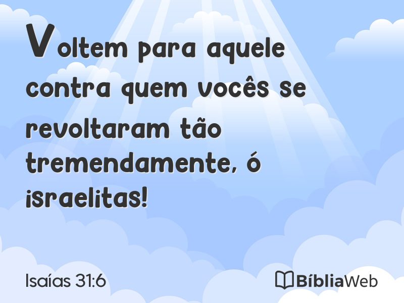 Isaías 31:6 em imagem para compartilhar