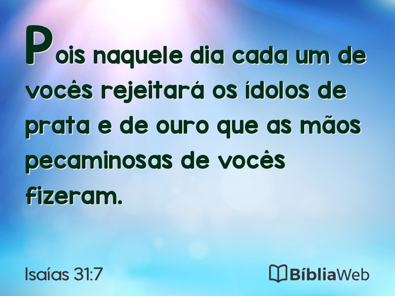 Isaías 31:7 em imagem para compartilhar