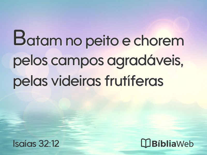 Isaías 32:12 em imagem para compartilhar