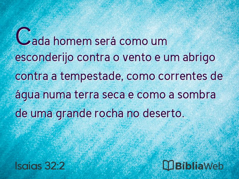 Isaías 32:2 em imagem para compartilhar