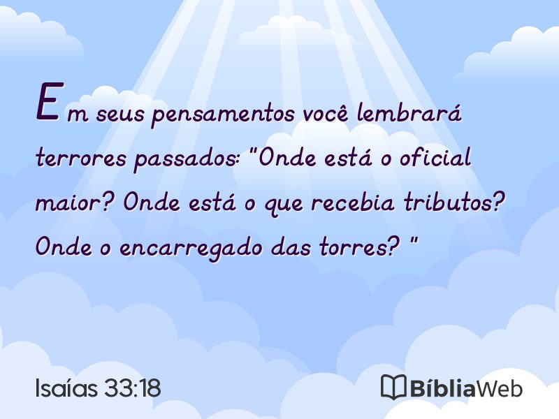 Isaías 33:18 em imagem para compartilhar