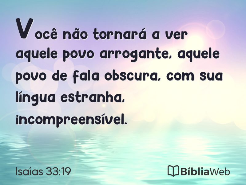 Isaías 33:19 em imagem para compartilhar