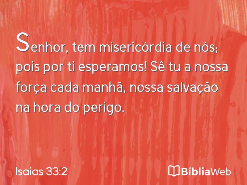 Isaías 33:2 em imagem para compartilhar