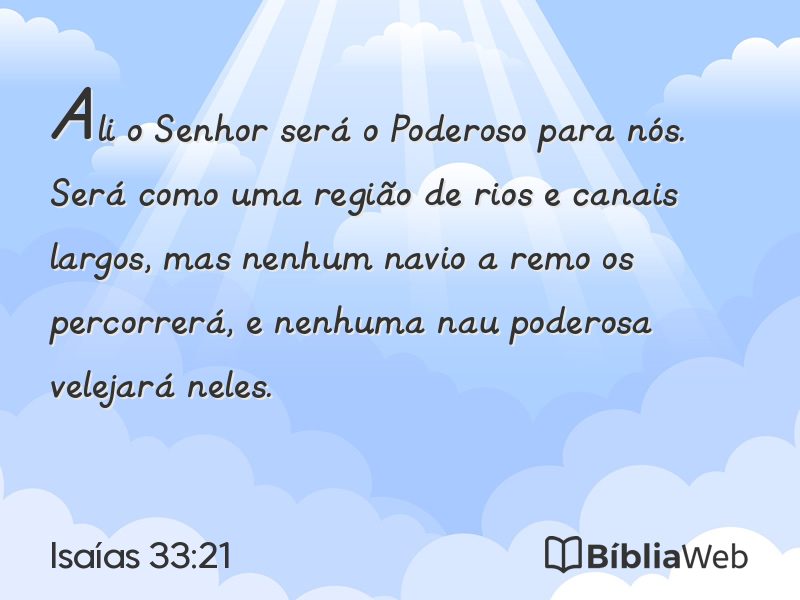 Isaías 33:21 em imagem para compartilhar