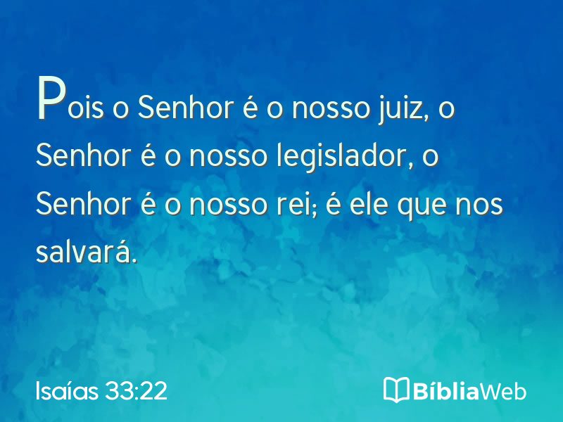 Isaías 33:22 em imagem para compartilhar