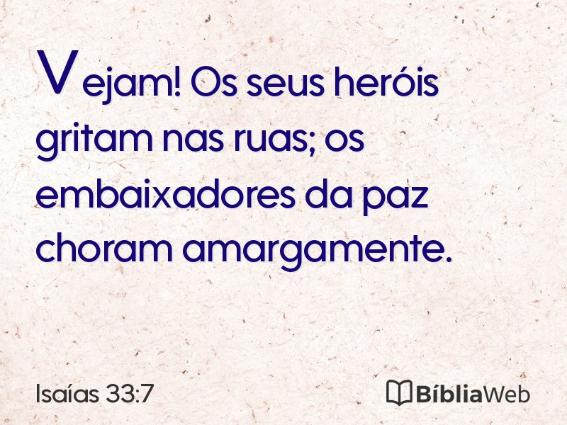 Isaías 33:7 em imagem para compartilhar