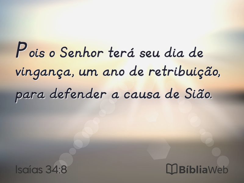 Isaías 34:8 em imagem para compartilhar