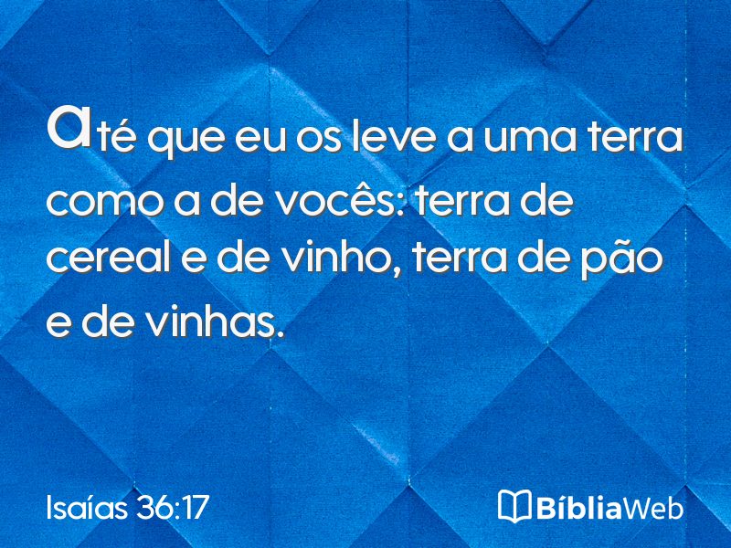 Isaías 36:17 em imagem para compartilhar