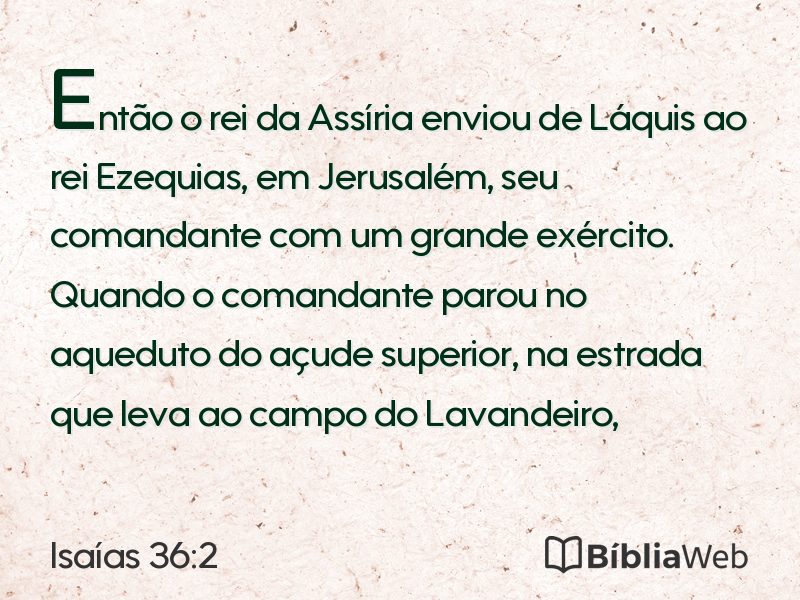 Isaías 36:2 em imagem para compartilhar