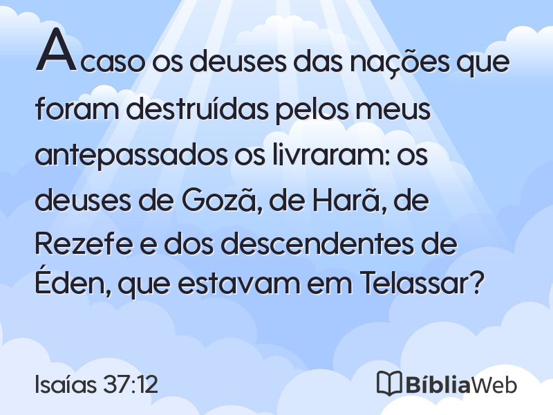 Isaías 37:12 em imagem para compartilhar