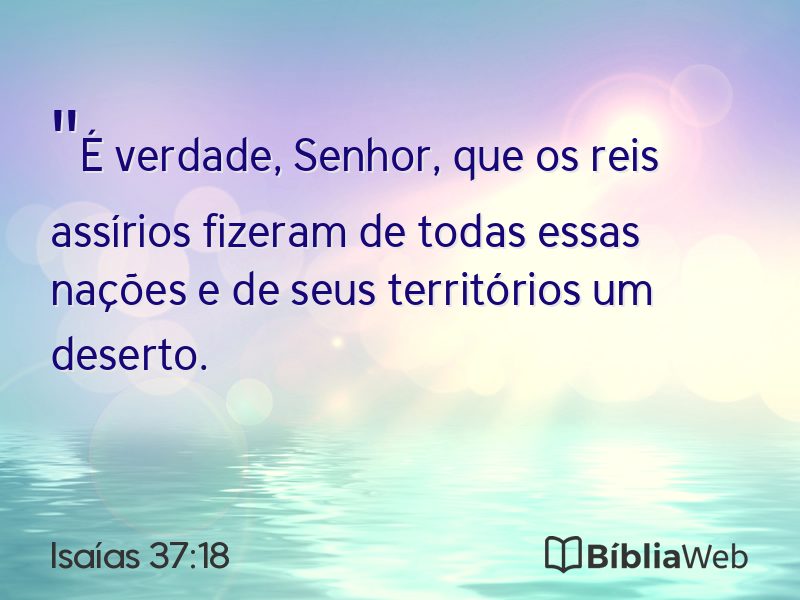 Isaías 37:18 em imagem para compartilhar