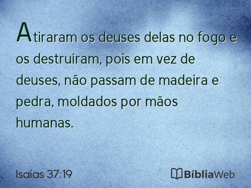 Isaías 37:19 em imagem para compartilhar