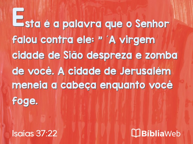 Isaías 37:22 em imagem para compartilhar