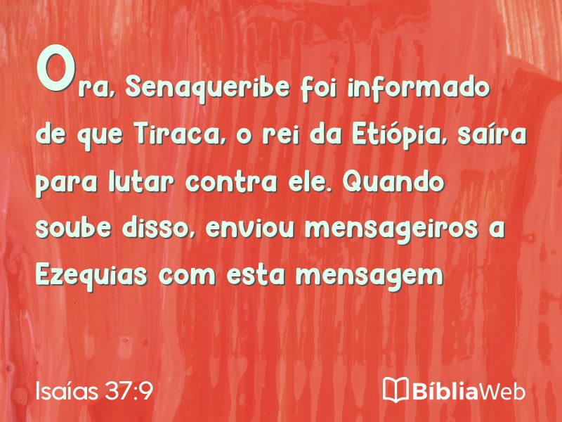 Isaías 37:9 em imagem para compartilhar