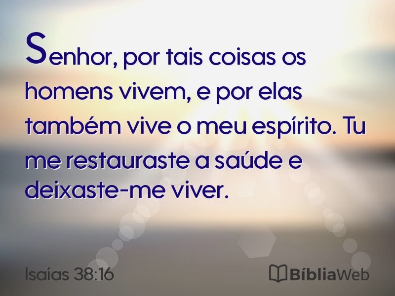 Isaías 38:16 em imagem para compartilhar