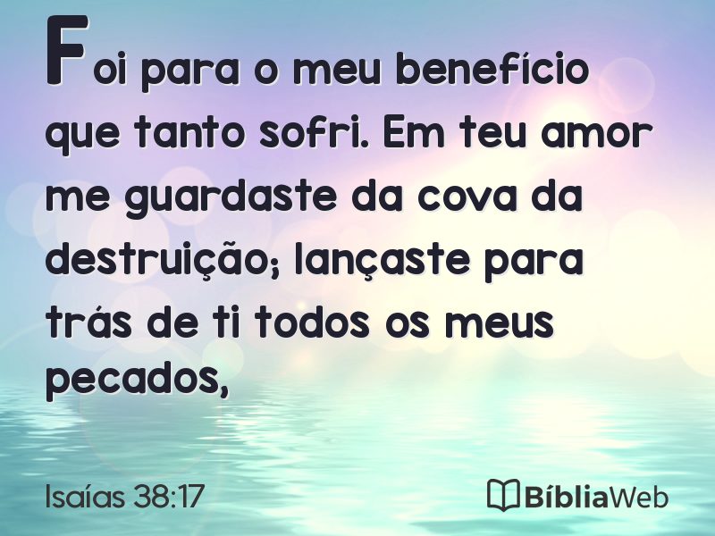 Isaías 38:17 em imagem para compartilhar