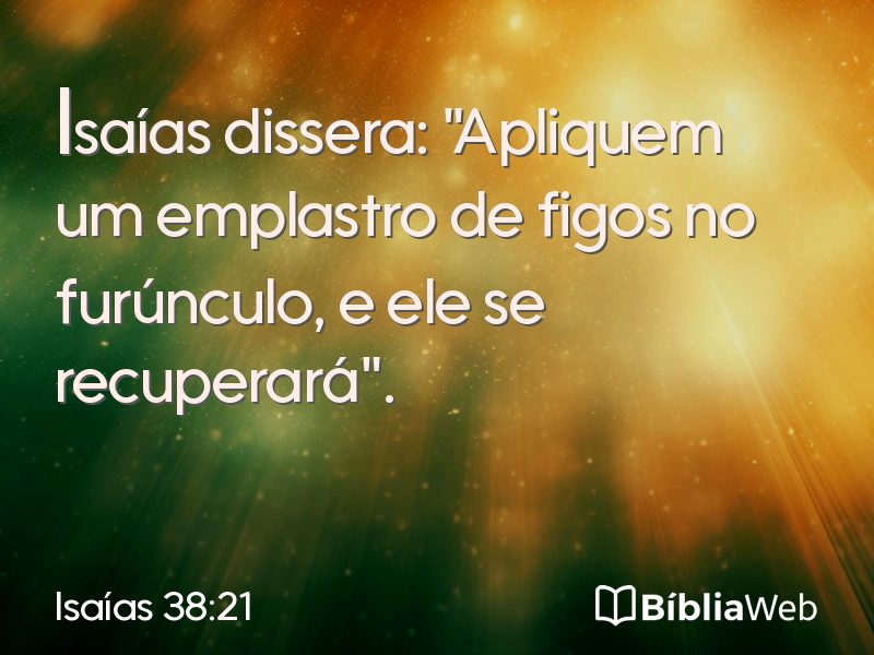 Isaías 38:21 em imagem para compartilhar