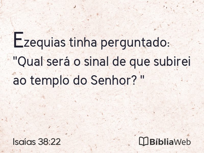 Isaías 38:22 em imagem para compartilhar