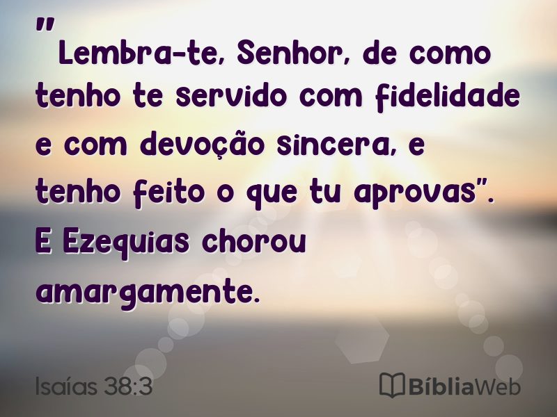 Isaías 38:3 em imagem para compartilhar